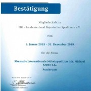 Mitglied im Landesverband Bayerischer Spediteure e.V.