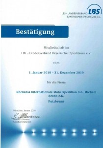 Mitglied im Landesverband Bayerischer Spediteure e.V.